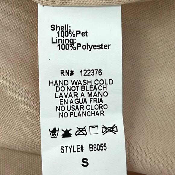 Mustard Seed Champagne Sequin Mini Dress Party Cocktail NYE Holiday Small - Picture 7 of 7